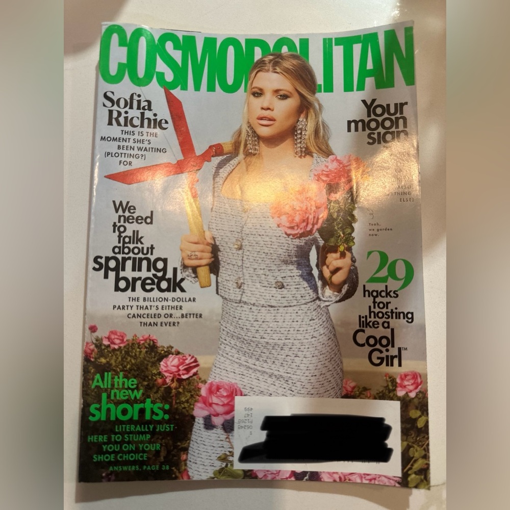 Cosmopolitan Sophia Richie April 2020 Magazine